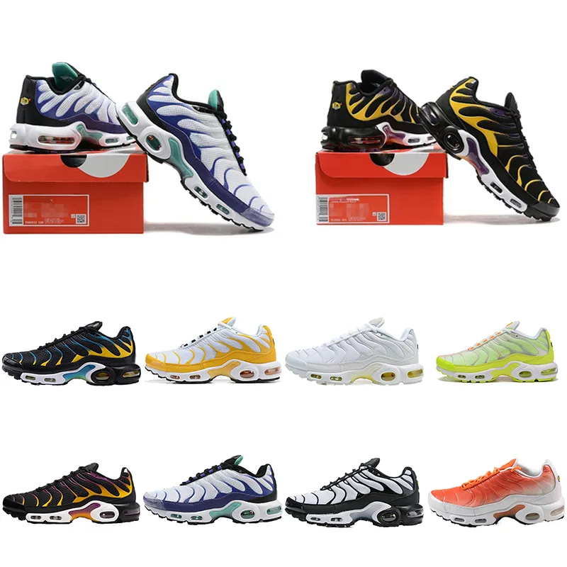 2023Plus TN Sports Terrascape Utility Running Shoes Män kvinnor TNS Växla snörning Olive Triple Black Reflective Gold Clean Clean White University Ice Blue Hyper Jade