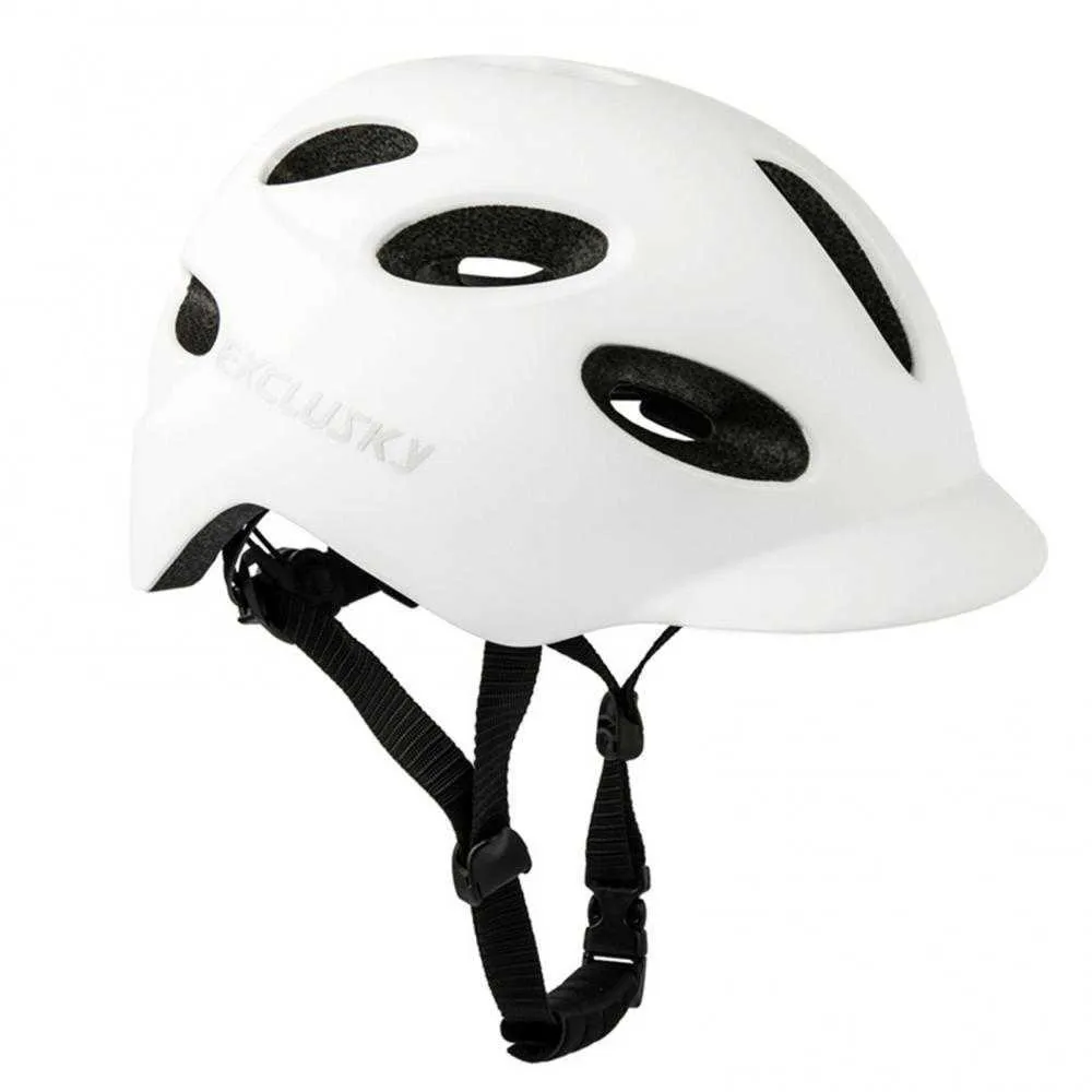 Caschi da ciclismo EXCLUSKY Casco da ciclismo leggero con casco da bici con luce a LED Casco da bicicletta elettrico Casco da bicicletta da strada di montagna Casco da bici Casco da bici Li P230419