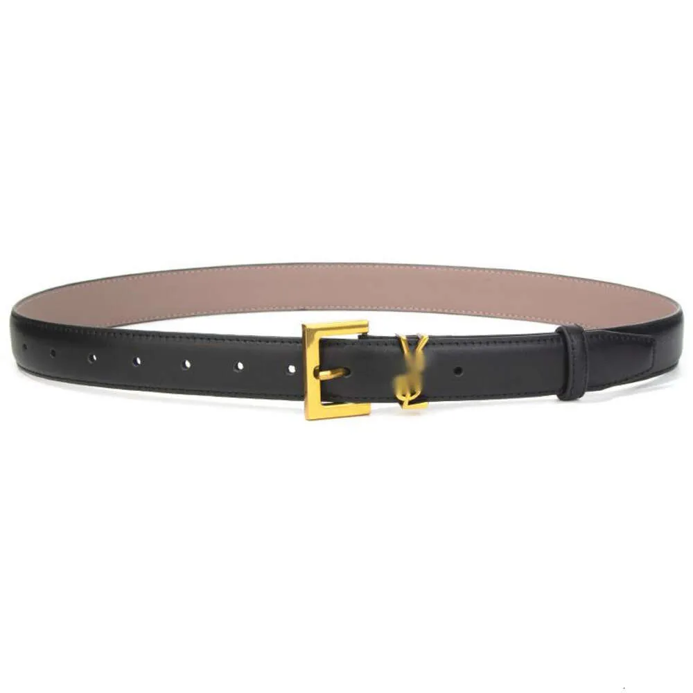 YS Letter Belt Designer Luxury Fashion Top Quality Top Layer läderbälte Nya kvinnors avancerade sense Belt klänning Dekorationspar av jeans med tunt bälte