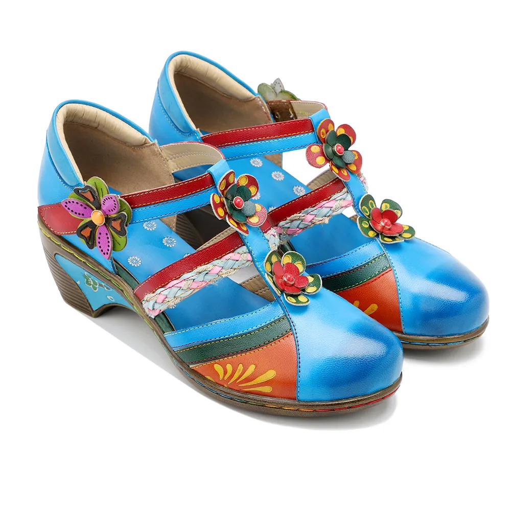 Lente en sandalen zomer retro contrast kleur super comfortabel vier seizoenen brogue schoenen