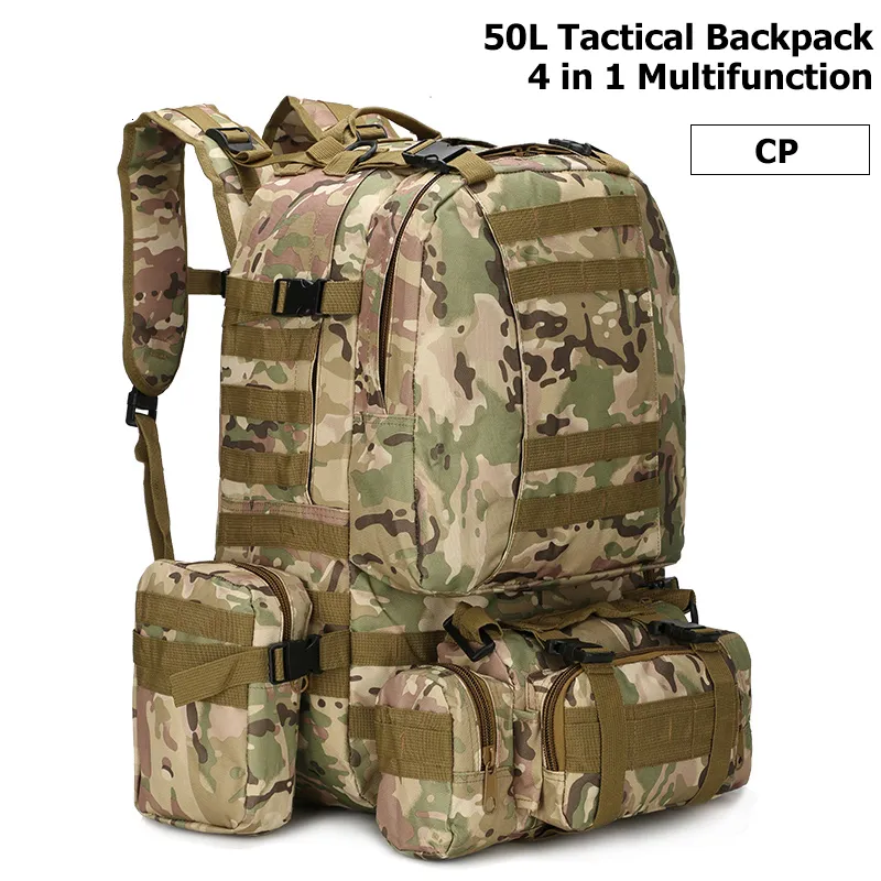 Backpack 50L Mochila Táctica Mochila Militar Para Hombres Mochila Militar  50 Litros Senderismo Al Aire Libre Escalada Ejército Mochila Bolsas De  Camping 230420 De 38,09 €