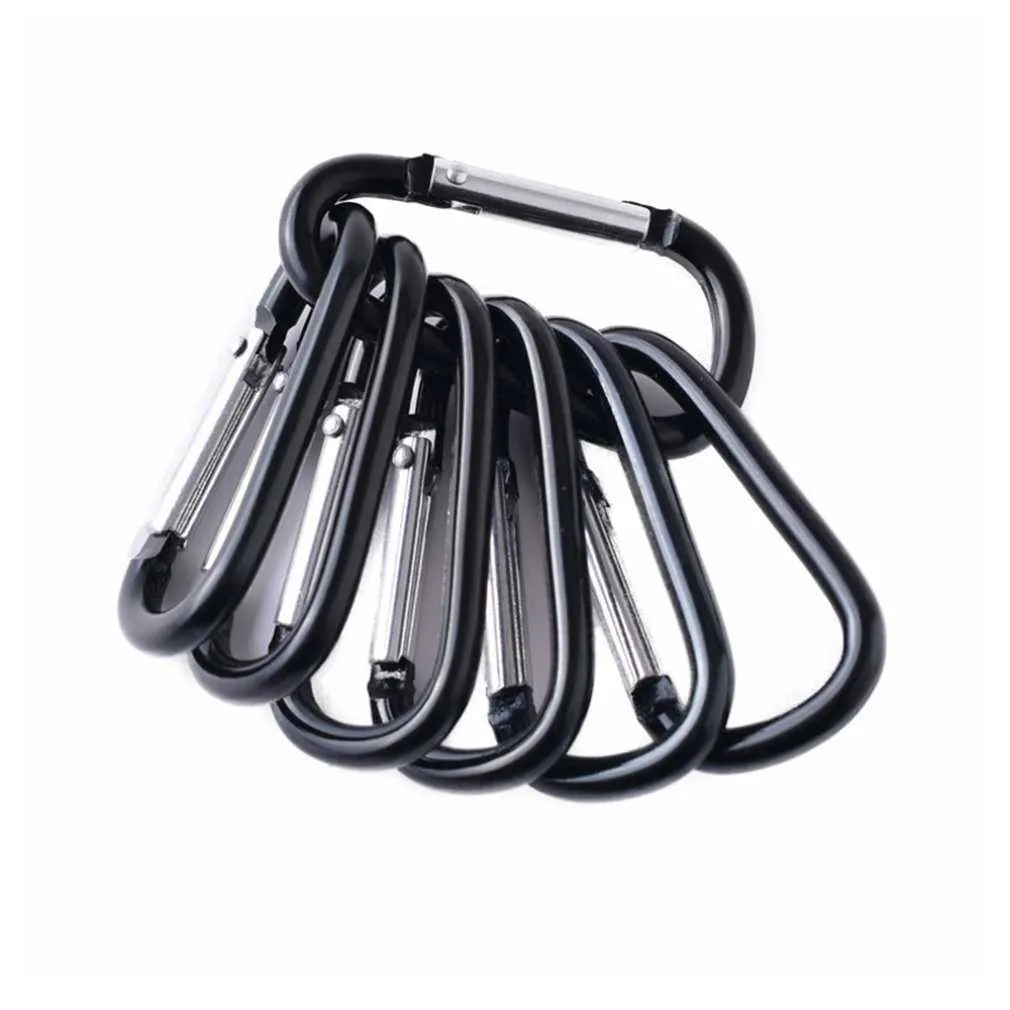 5 PCSCARABINERS OUTDOOR CARABINER D字型太字の金属旅行キットキャンプアルミニウムサバイバルギアマウンテニアフック5PC/ロットP230420