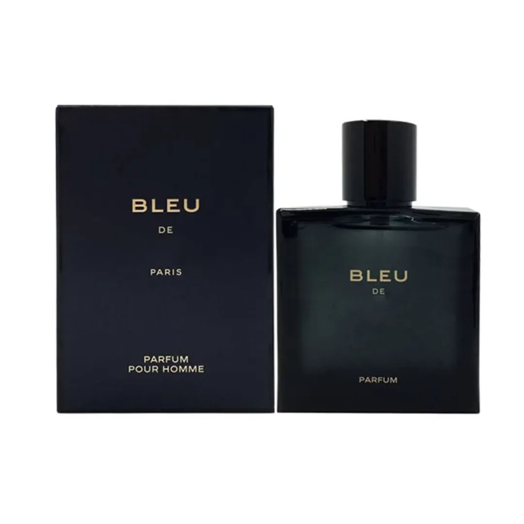 Luxury Brand 100ml Bleu De Perfume pour homme natural spray good smell long time Lasting Blue Man Cologne Spray fast ship