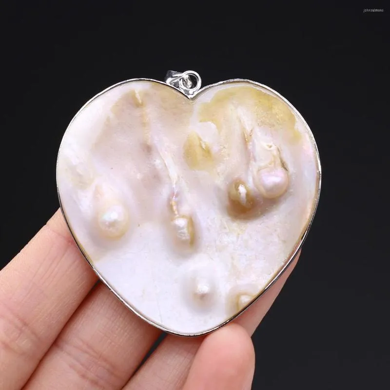 Pendant Necklaces Fine Natural Mother Of Pearl Pendants Reiki Heal Heart Shape Shell For Vintage Jewelry Making Diy Women Necklace Gifts