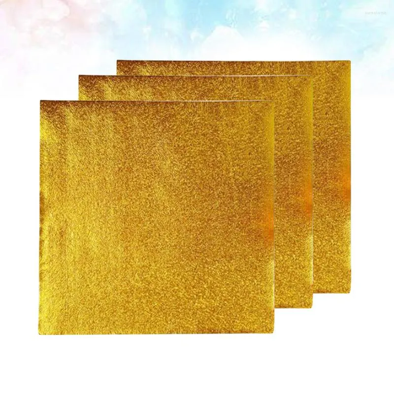 Gift Wrap 400pcs Package Tinfoil Chocolate Packaging Paper Gold Gilding Flake Packing Sheets Lolly