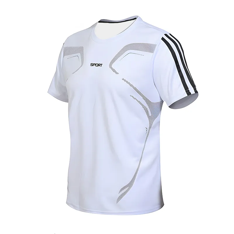 Men's T -skjortor Summer Casual Bekväm tät montering T -skjorta Sport Gym Sportkläder snabb torkning av andningsskjorta xxs 6xl 230419