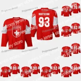 Hockey Jerseys Switzerland Lino Martschini 2019 IIHF World Championship Jersey Noah Rod Joel Genazzi Simon Moser Sven Andrighetto Roman Josi