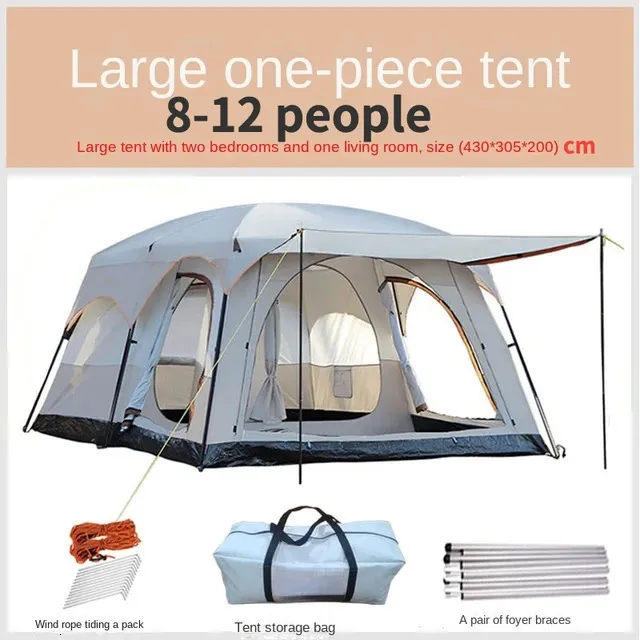 Large tent with clearance rooms