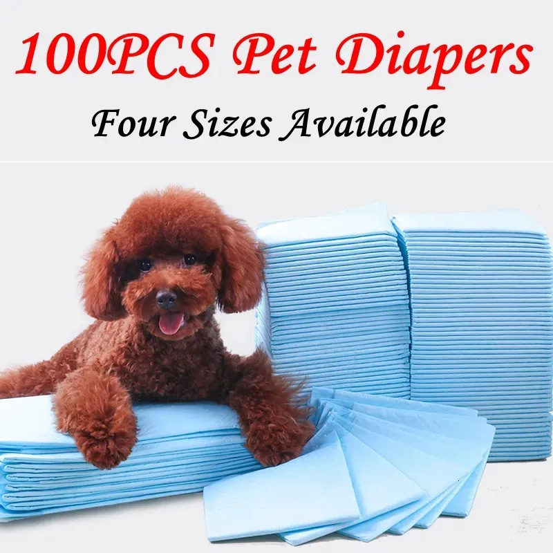 Other Dog Supplies 100PCS Dog Training Pee Pads Pet Urine Pad Super Absorbent Disposable Healthy Nappy Mat Pet Diapers Quick-dry Surface Mat 230419