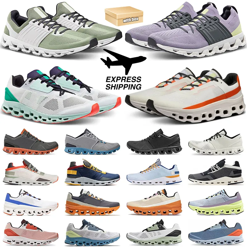 2024 met doos Nova hardloopschoenen Heren Designer Clounova vorm dames Neon White Leaf Frost Magneet parel Cloudmonster monster Sneakers training en heren Sporttrainers