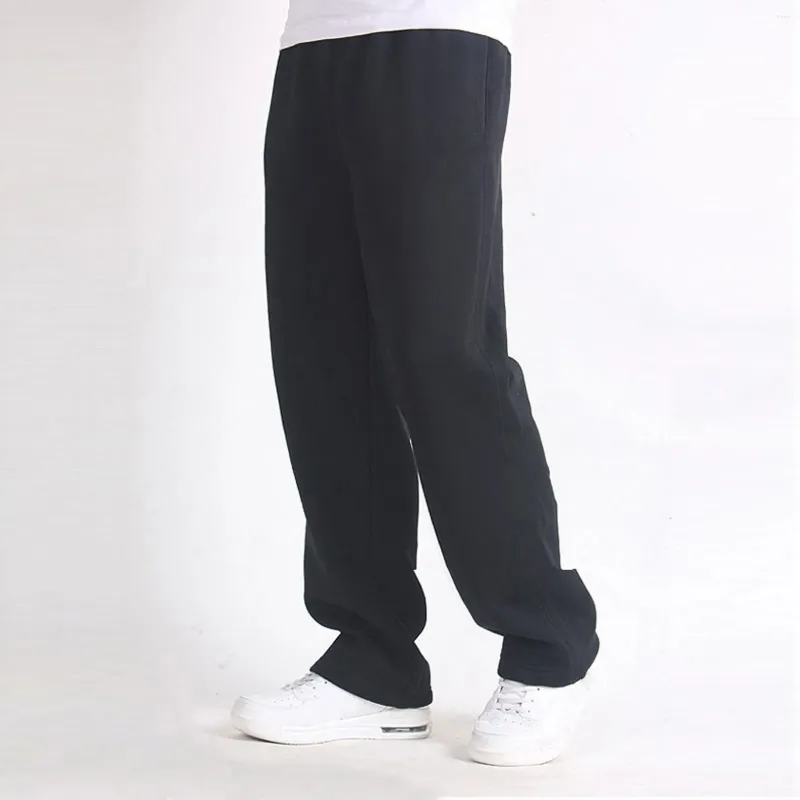 Pantaloni da uomo larghi tinta unita pantaloni sportivi aderenti elastici casual homme pantaloni sportivi extra plus size pantaloni larghi