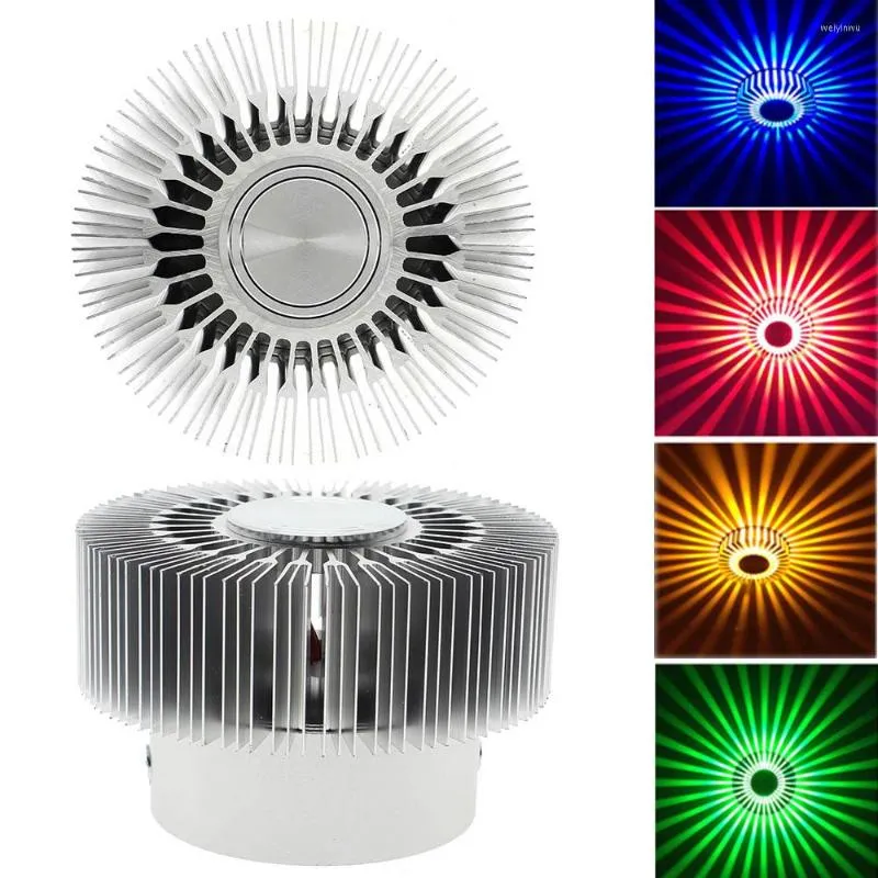 Plafoniere 4 colori LED 3W Lampada girasole Illuminazione aziendale