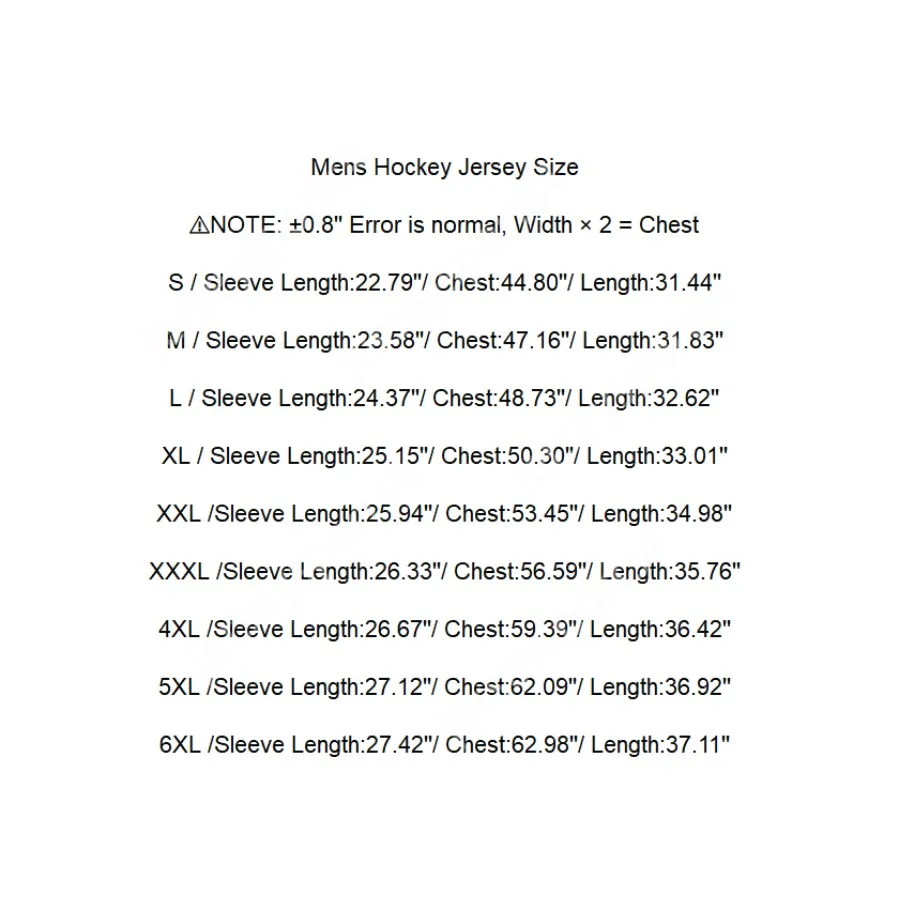 6xl hockey sales jersey