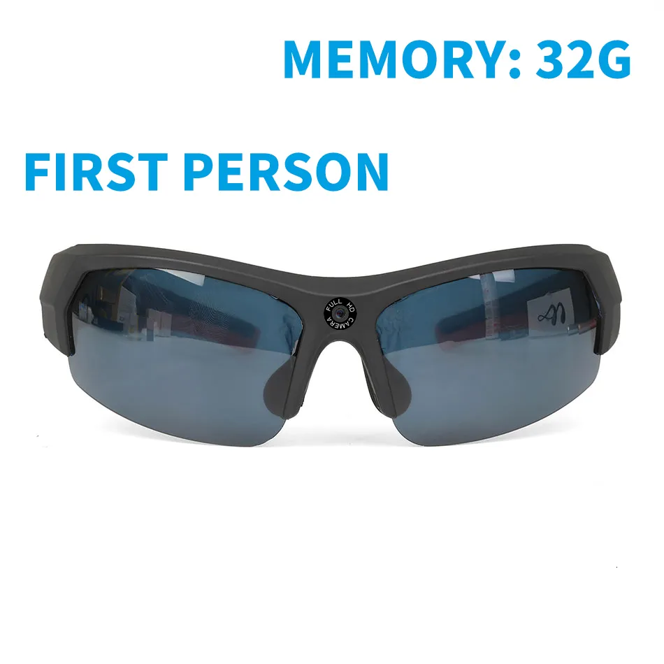 Smart Glasses Rifeiko HD 1080p Видео съемки строительство 32G Storage для Extreme Sports Firstperson Recording 230420