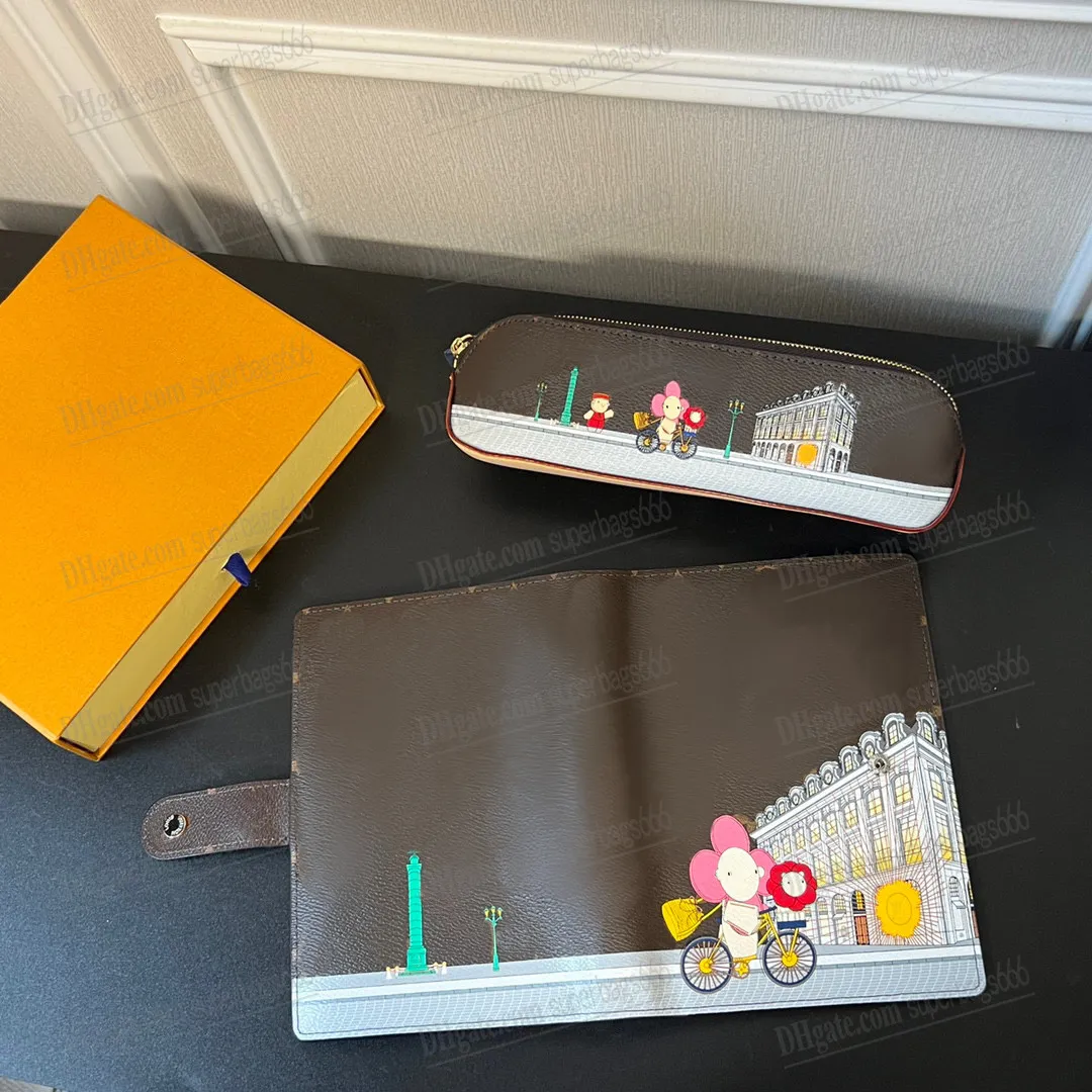 New Notebook Luxury Notebooks Women Designer Fashion Multicolor Classic Pencil Pouch Pencil Case Coated Pencils Box Purse Wallet Pencil Pouch From 36 08 DHgate