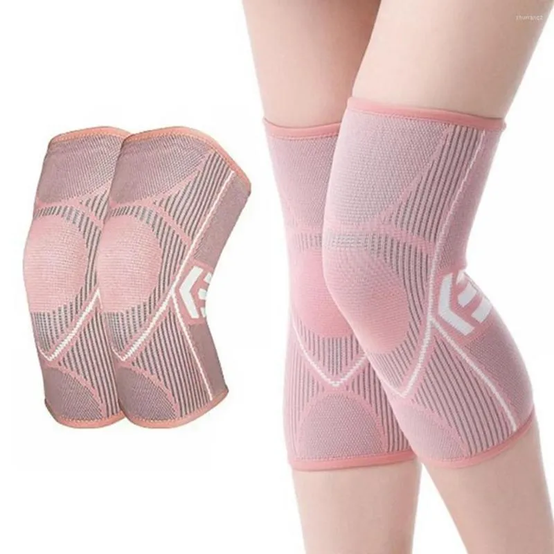 Knie pads 2pcs vrouwen mannen compressie mouw elastische kussen ademende meniscus traan niet -slipbescherming voor yoga loopt fietsen