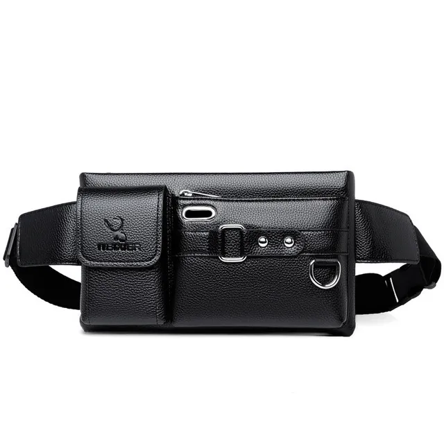 Mens Leather Leather Waist Bag Mens Stylish Fanny Pack For Phone, Hip ...