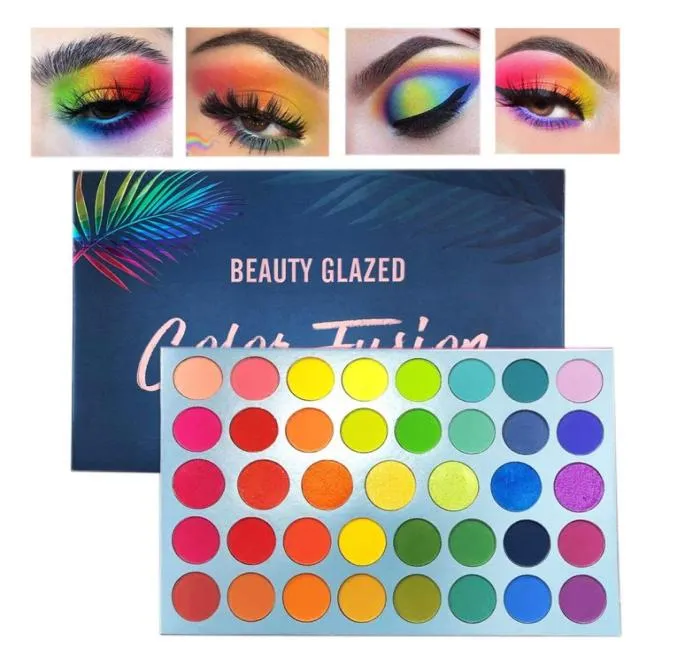 Beauty Glazed Professional 39 Color Makeup Matte Metallic Flash Lidschatten-Palette Ultra Color Bright und Bright Color Eyeshadow2993311