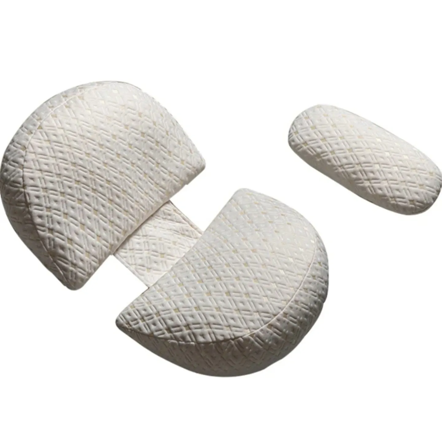 妊娠中のウェッジ枕のためのU字型の妊娠枕腹部腰の脚調整可能な取り外し可能な腹枕をサポートする