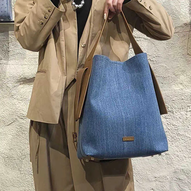 Bucket Bag Song Monts Ear Tote Bag Series Large Designer Top Camada Coveira Vaca Lazy Comuter One ombro Crossbody 230419