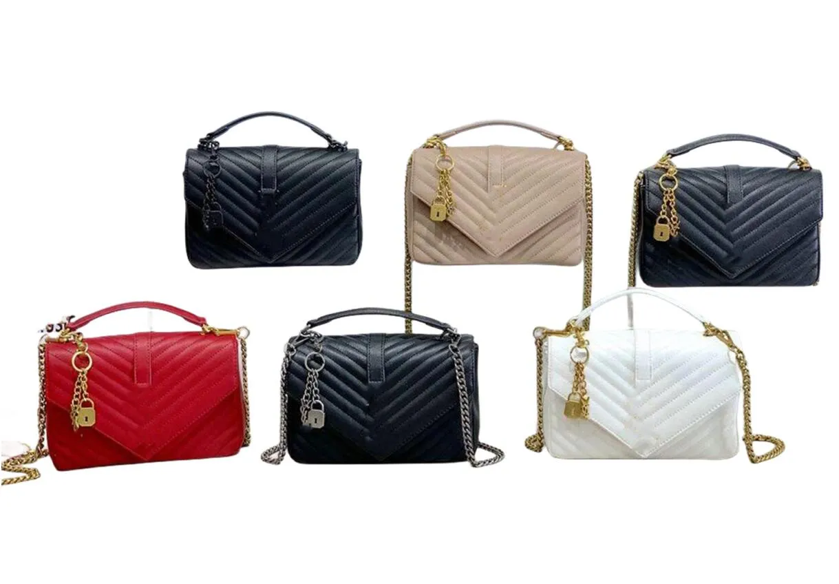 Designer Bag Shoulder Bags Luxury Handbags Totes Women's Fashion Cross Body Leather Envelope Messenger Black Calfskin Classic Diagonal Stripes Quilted 24cm