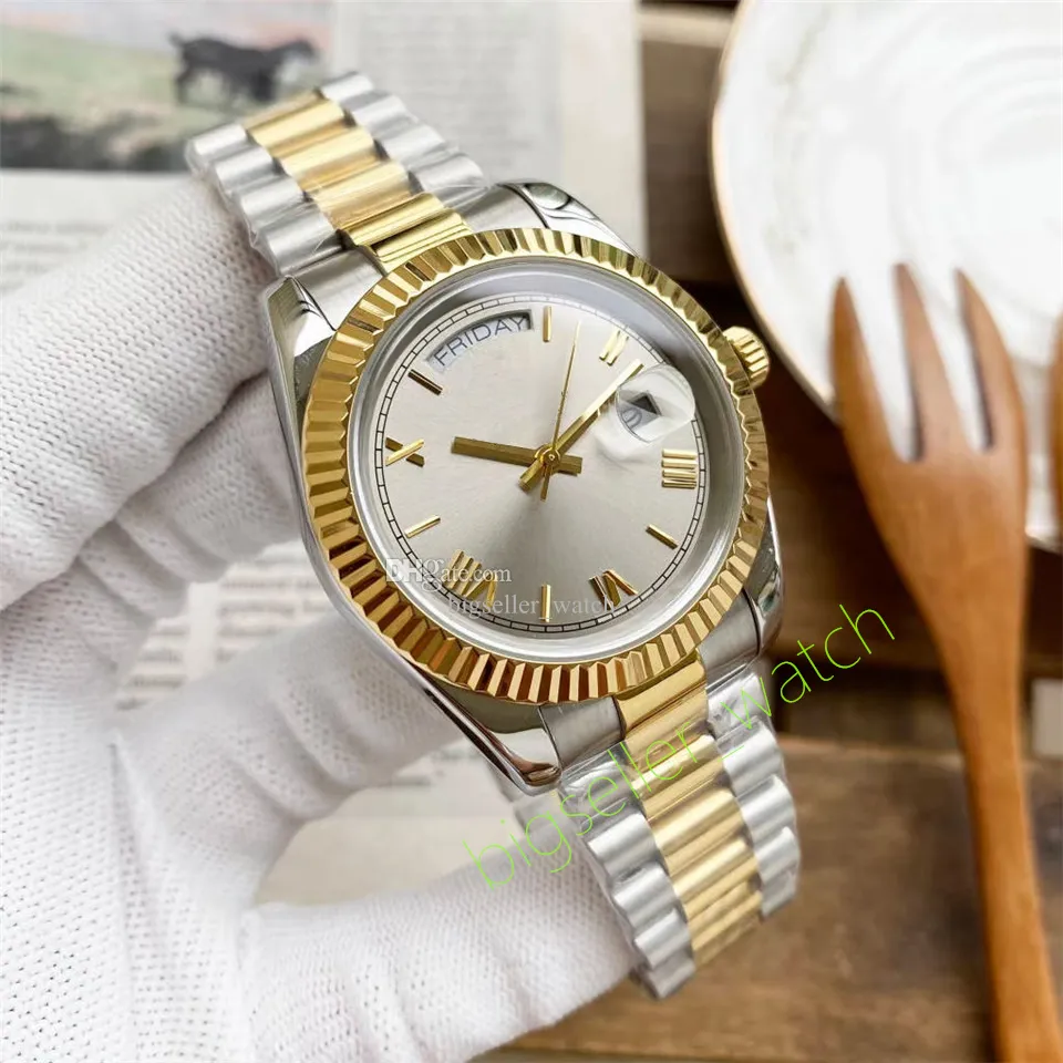 Orologio da uomo e da donna designer di lusso con diamanti numeri romani movimento automatico orologio dimensione 40MM materiale in acciaio inossidabile 904L U2 resistente all'acqua Auroro