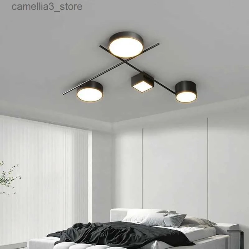 Modern LED Modern Black Ceiling Light For Bedroom, Living Room, Study ...