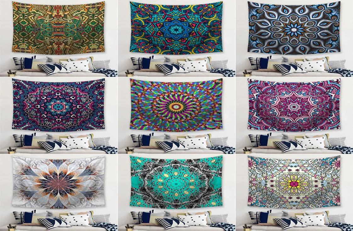 Variety of Nordic Mandala Print Tapestry Background Beach Towel Hippie Throw Yoga Mat Indian Polyester Wall Decoration SZ5454871357