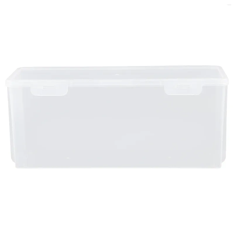 Plates Container Bread Storage Box Plastic Sandwich Kitchen Holder Pp Square Fruit Canister
