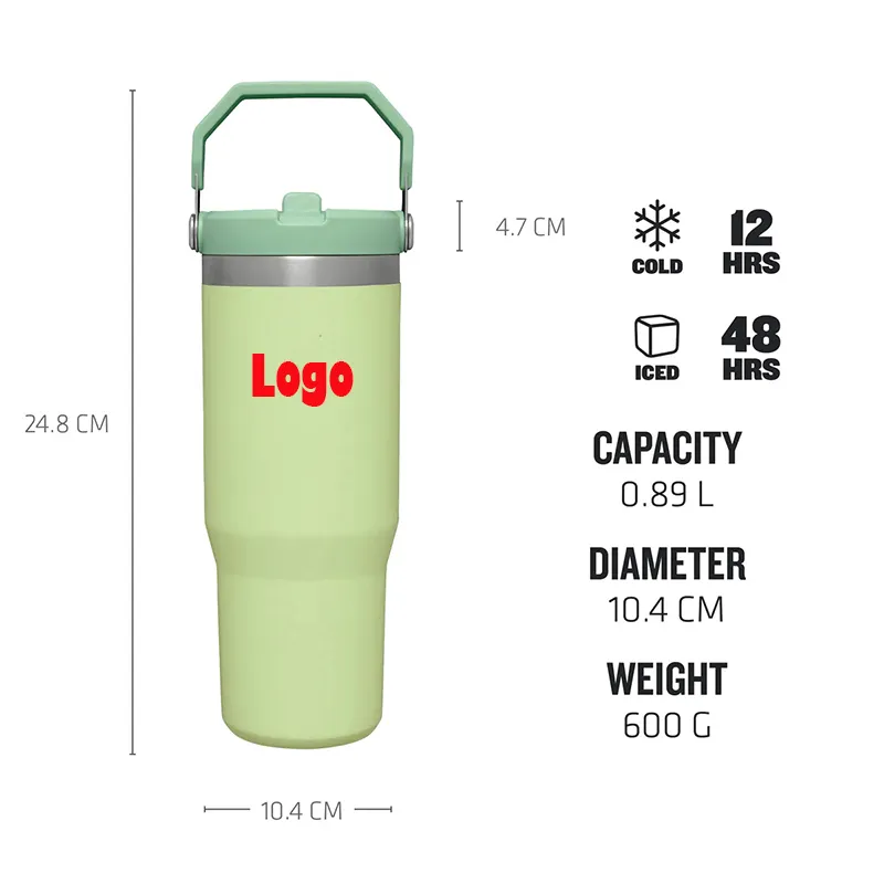 STRAW TUMBLER 30OZ Mugs Coffee Cup Thermos Bottle Double-layer Leak-Proof Insulation Cold And Hot Travel Mug Vacuum Flask Car Water Bottle Dropshipping