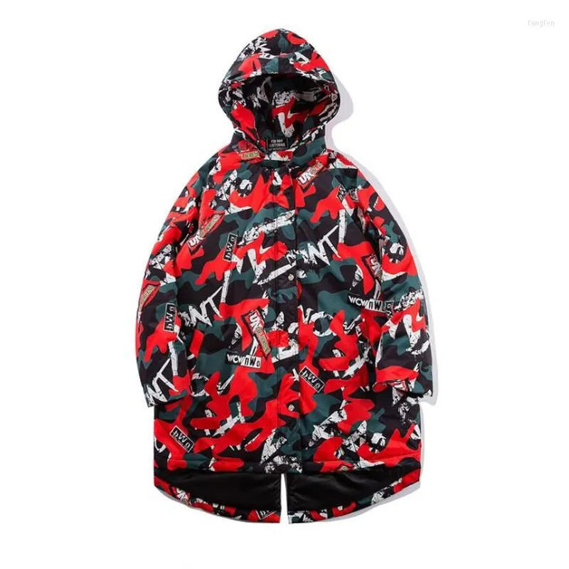 Men's Down NAGRI Seveyfan 2023 Winter Camou Jacket Hip Hop Printed Hooded Jackets Thick Warm Parka Coat For Couples M L XL XXL