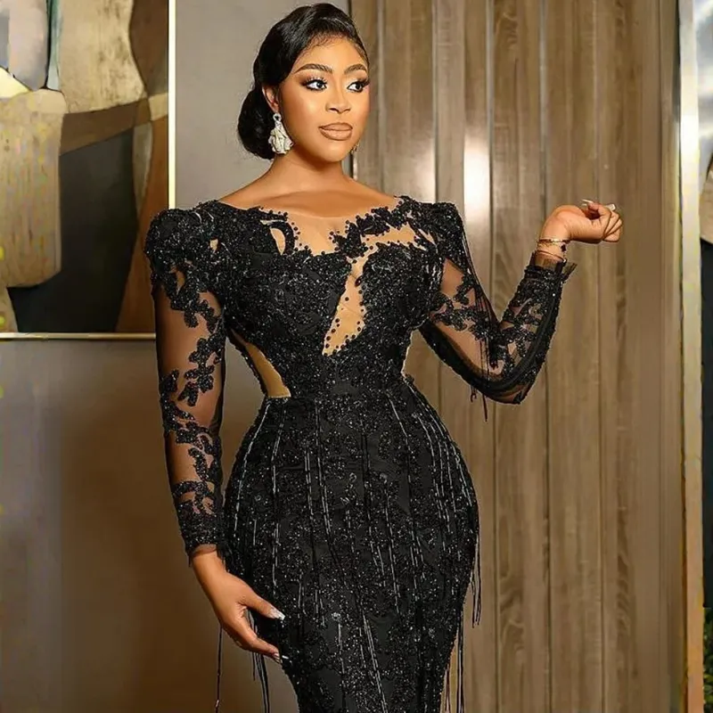 Plus Size Formal Evening Dresses: Long Sleeve Black... From  Missbeautydress, $162.1 | DHgate.Com
