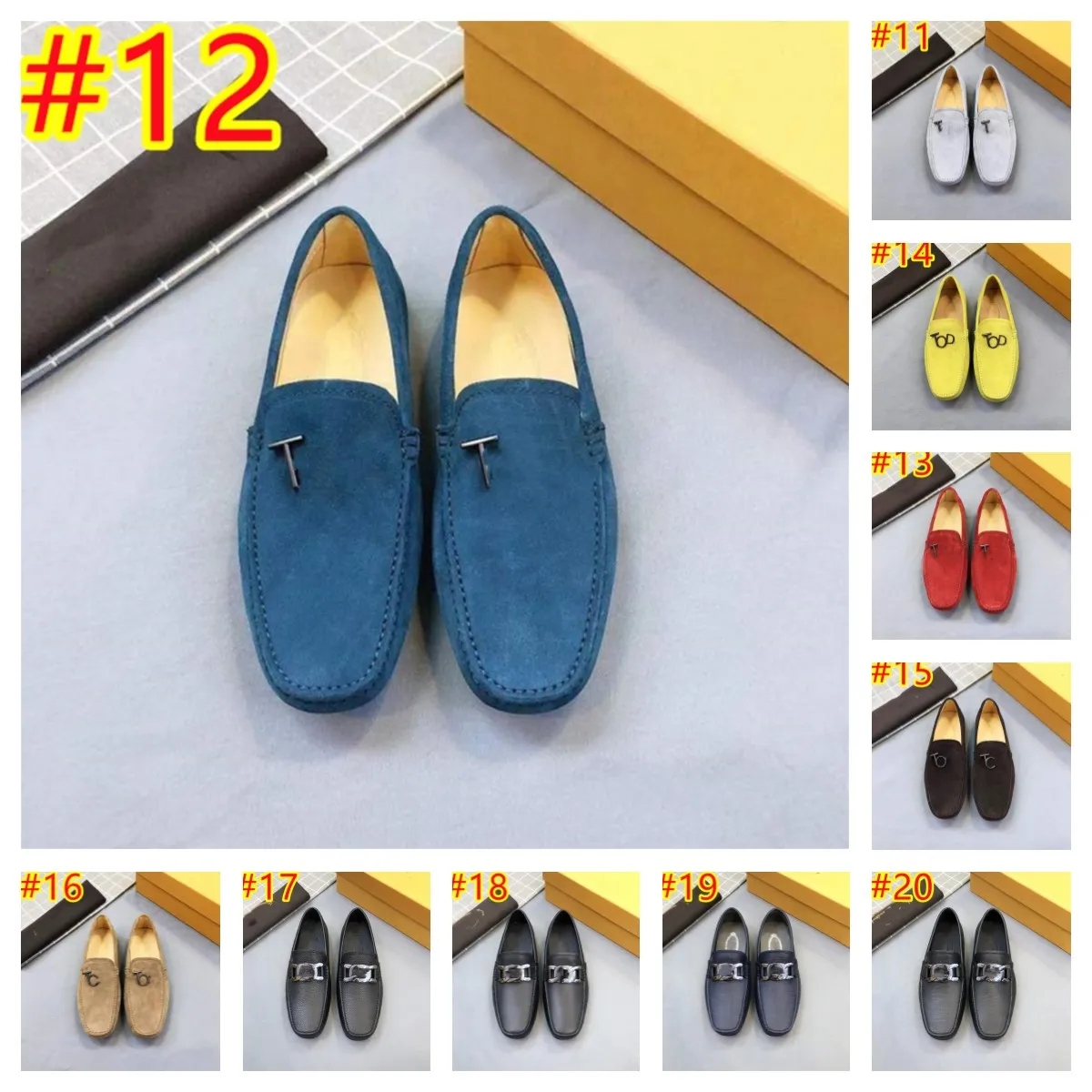 64 STYLE Herren-Kleidschuhe aus echtem Leder, Patchwork-Lederschuh, modische Mokassins, Hochzeitsfeier-Schuhe, Herren-Designer-Loafer, Oxford-Schuhe für Herren, Übergröße 38–46