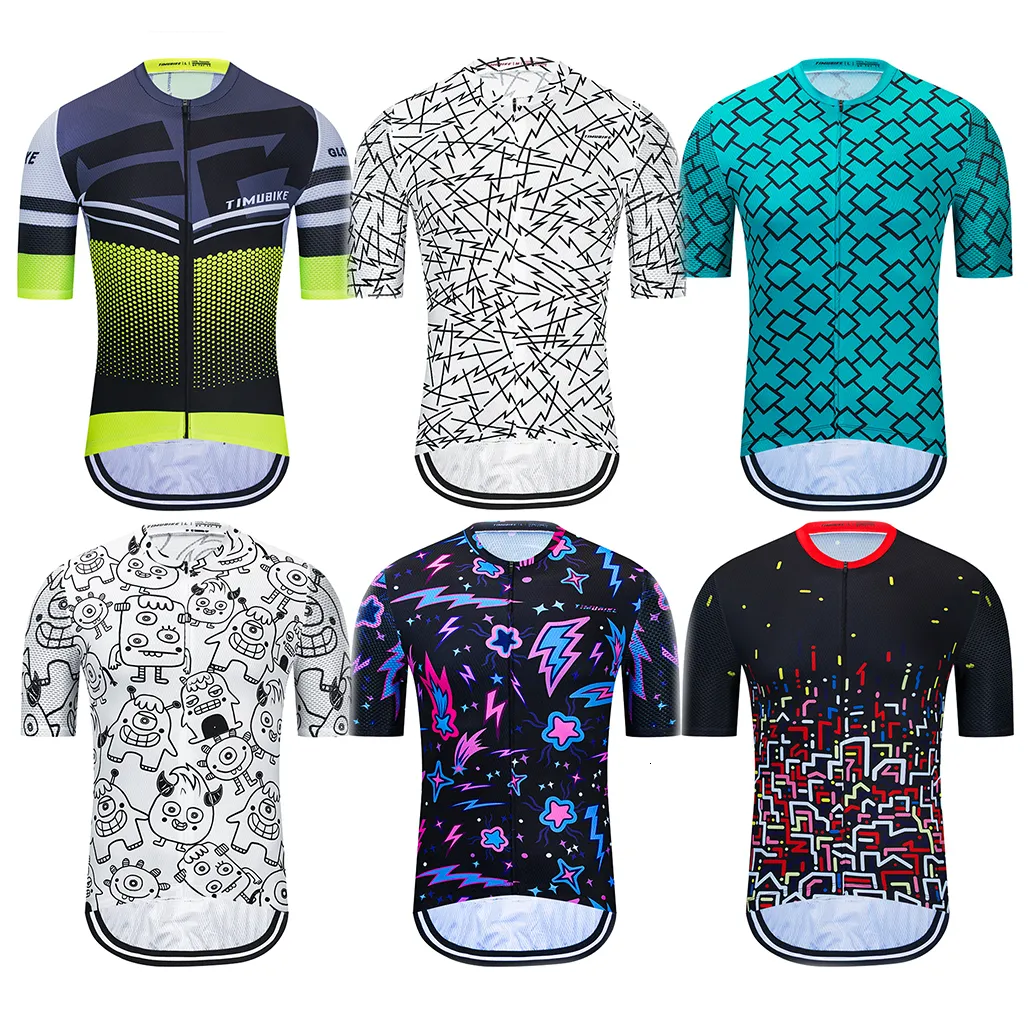 Cyclisme Chemises Tops TIMUBIKE Été Hommes Maillot Cyclisme Vtt Sportswear Ropua Ciclismo Hombre Maillot Ciclismo Cycle Vélo Top 230420