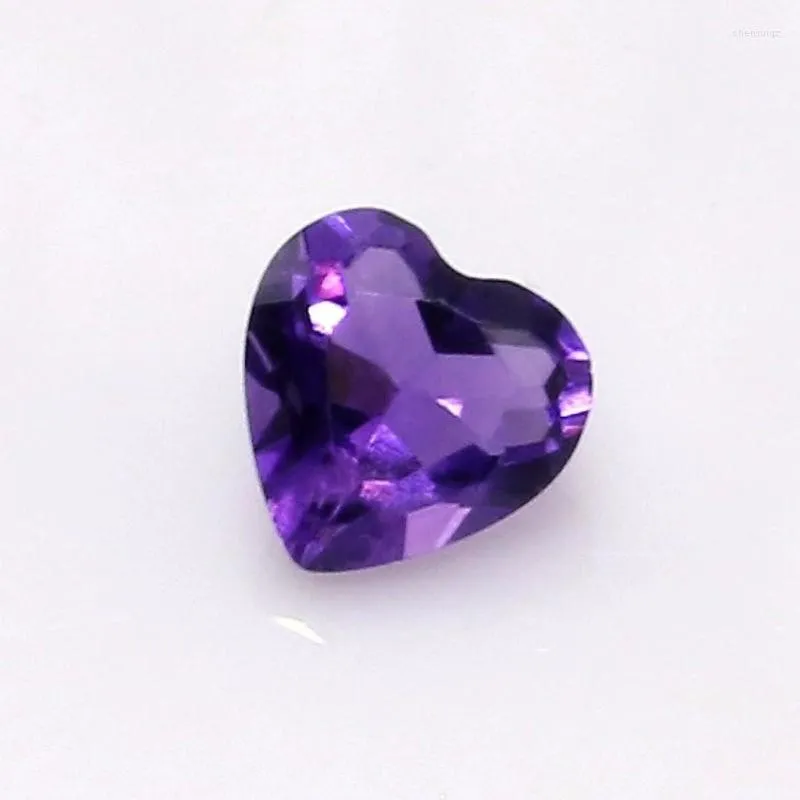 Loose Gemstones Handmade Jewelry Accessories Natural High Quality Heart Amethyst Wholesale Gemstone Ring Customization