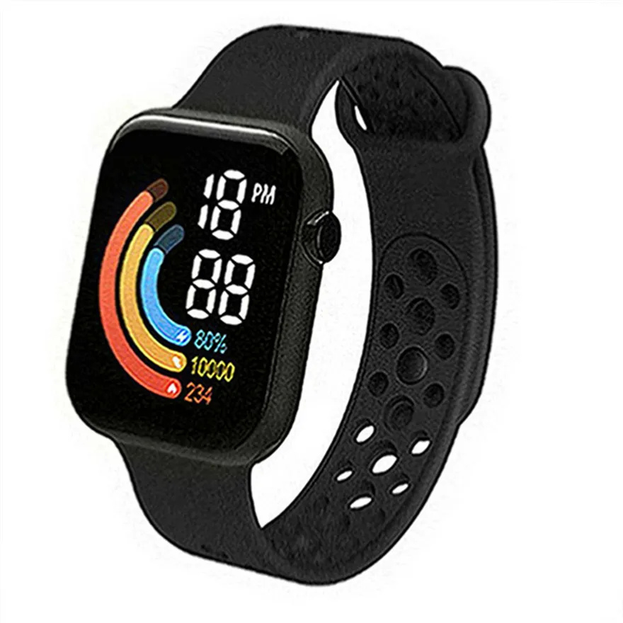For Xiaomi NEW Smart Watch Men Women Smartwatch LED Clock Watch Waterproof Wireless Charging Silicone Digital Sport Watch D103
