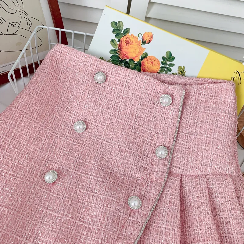 Double waist 4 panels short skirt main image 1