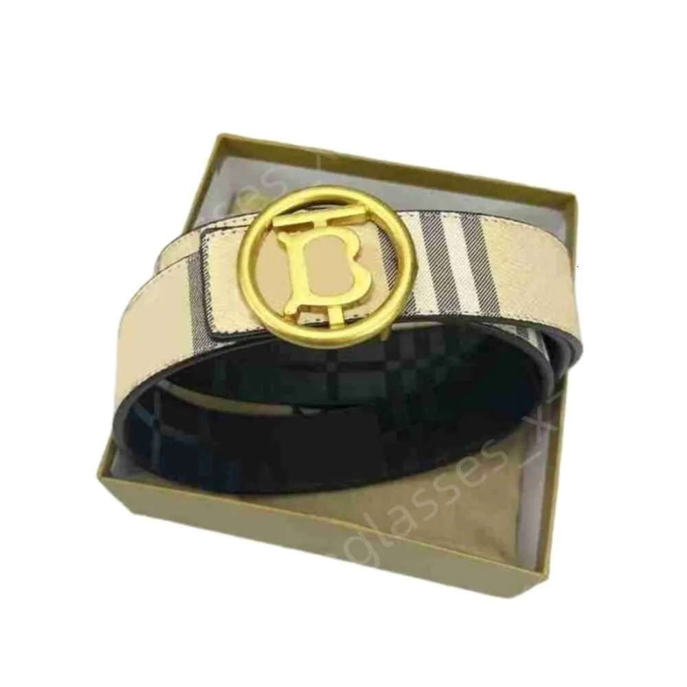 Cintura Burrberry Designer Cintura con fibbia di alta qualità Cintura da uomo Cintura da uomo Cinture di lusso per cinture moda oro argento per W 3VO9