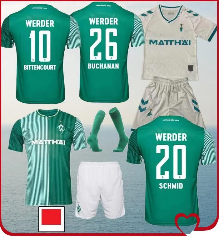 Werder Soccer Jerseys Retro 23/24 Home Bremen Ducksch Stark Pieper Bittencourt Fullkrug Veljkovic Schmidt Buchanan Keita 2023 2024 Men Kids Kits Kits Kits Kits Football