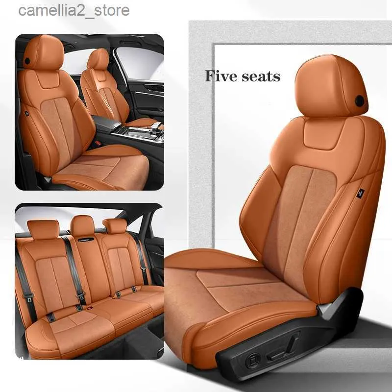 Coprisedili per auto Coprisedili per auto personalizzati per Dodge RAM 1500 Challenger 360 Surround 100% in pelle scamosciata + pelle Accessori interni auto per vehculo Q231120