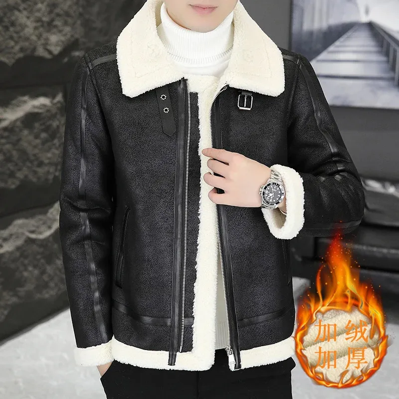 Moto jacket with faux fur cheap collar