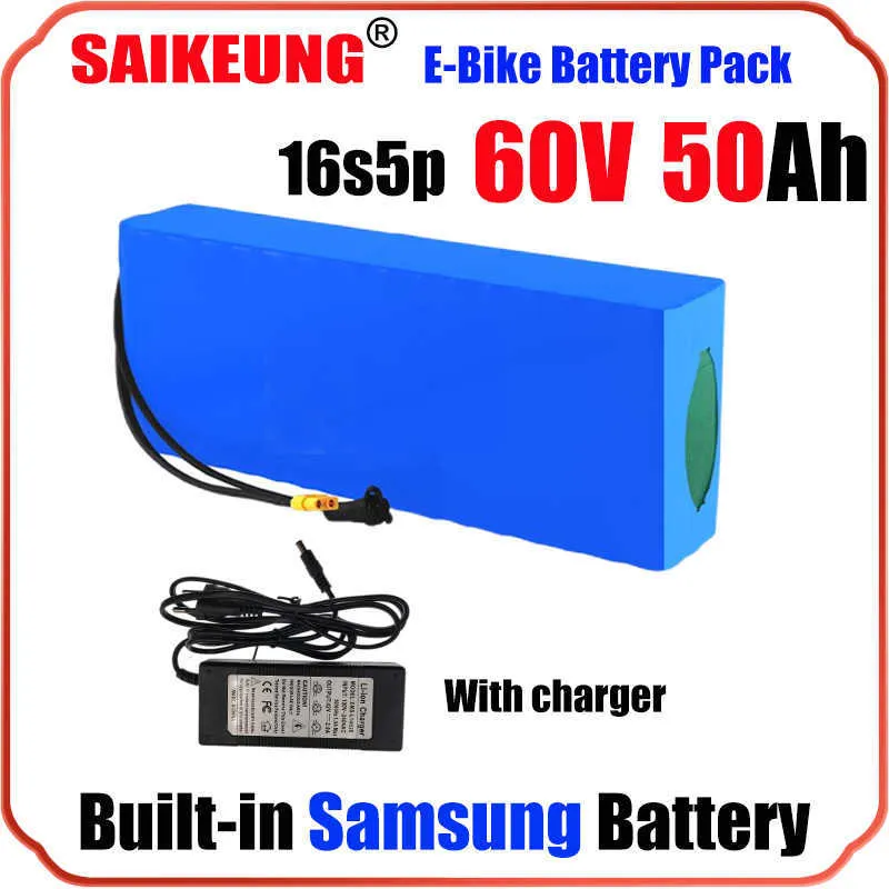 60V 20AH 30AH 40AH 50AH 60AH Batterij Pack 2000W 3000W High Power 72V elektrische fietsmotor Elektrische scooter Ebike batterij met BMS