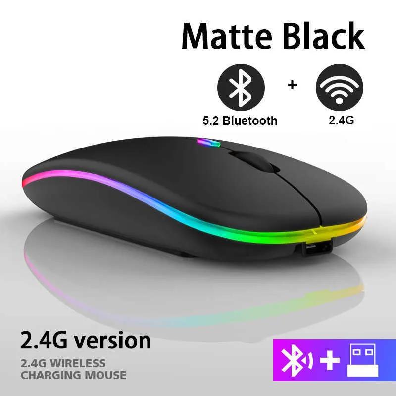 Mouse Mouse Wireless Bluetooth Ricaricabile Con Mouse USB RGB 1600 DPI Da  2,4 GHz Computer Portatile Tablet PC Macbook Gaming Mouse Gamer Da 7,22 €
