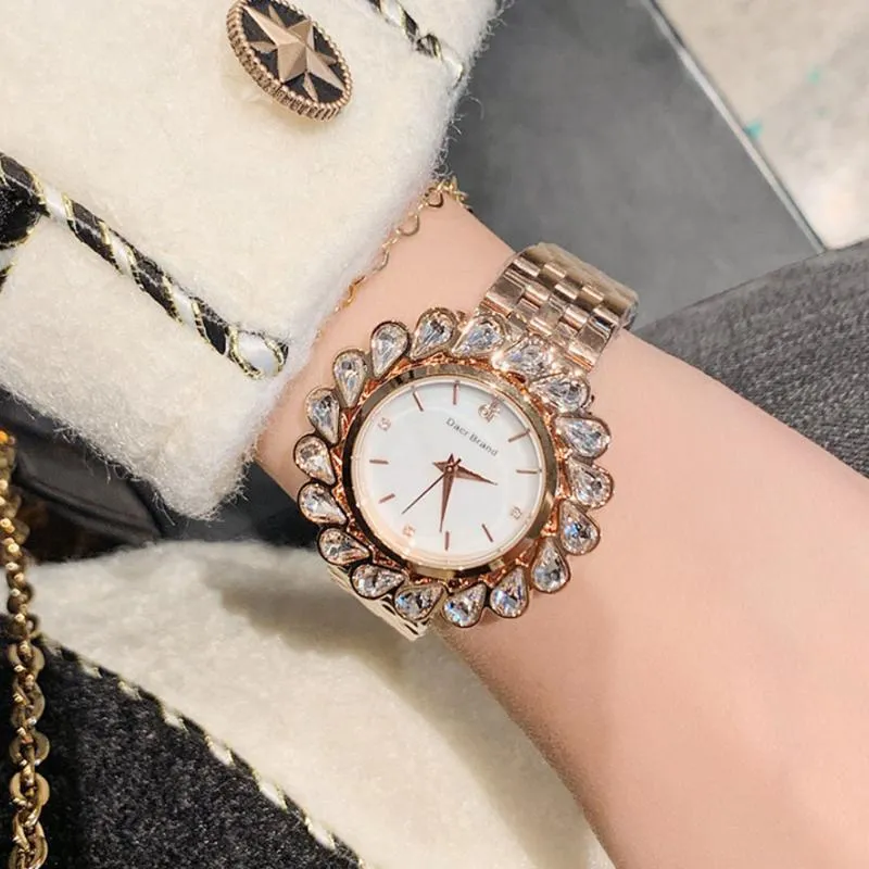 Armbanduhren Strass Damenuhren Mode Wasserdichte Uhr Quarz Weibliche Geschenke Für Ehefrau Relogios Feminino