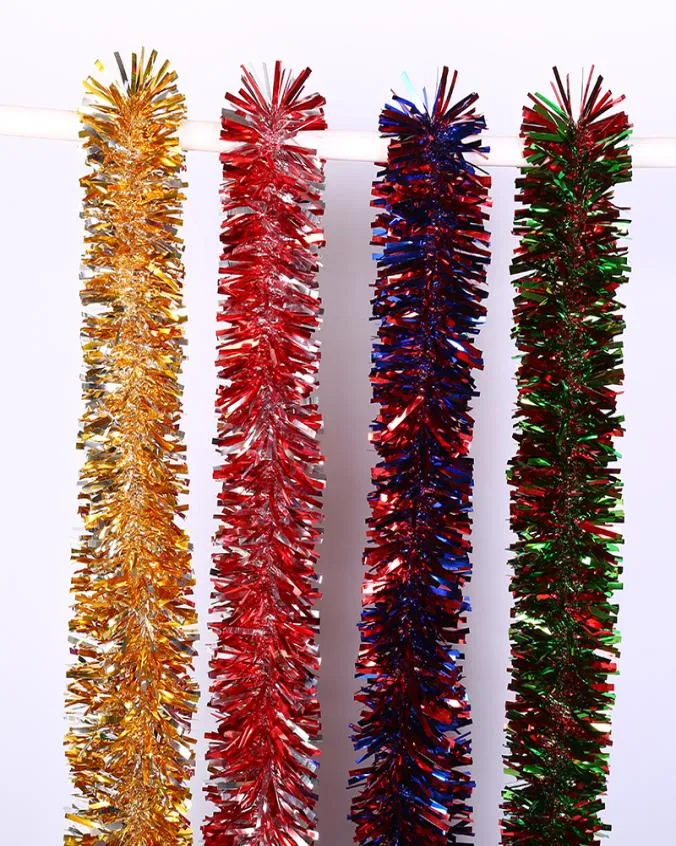 Width 11cm Mix Two Colors Ornaments Garland Ribbon Tinsel Hanging Decorations for Christmas Festival Party Garden Shop Window Chir4783473