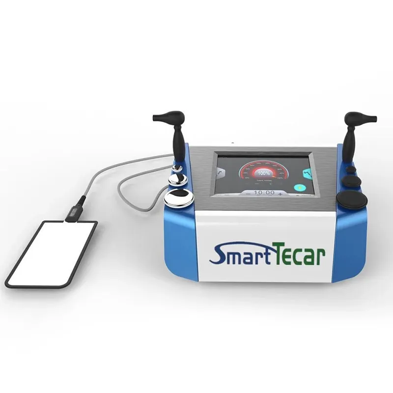 Macchina per terapia ad onde d'urto portatile professionale 2 in 1 Smart tecar per alleviare il dolore della macchina per terapia ED per infortuni sportivi