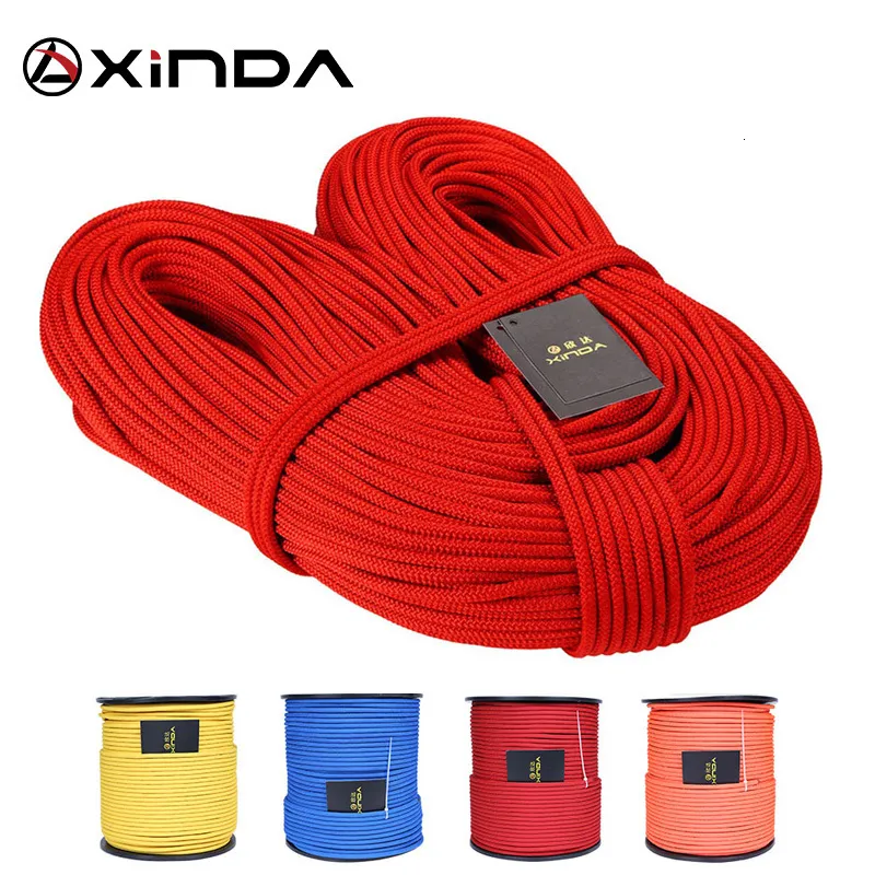 Cordons Élingues et Sangle XINDA 6mm Diamètre Escalada 10M XINDA Corde d'Escalade Professionnelle Haute Résistance Cordon Corde de Sécurité Corde de Survie 230419