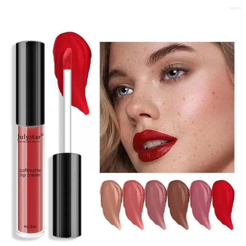 Lip Gloss Color-resistant Non-stick Cup Fog Matte Glaze Waterproof And Cheek Durable Dual-purpose Lipstick N2L3