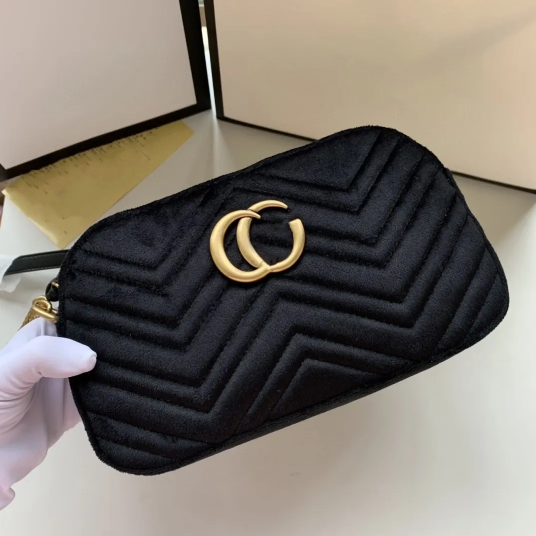 Kvinnors väskor designers lyxiga handväskor plånbok handväska marmont kvinnor axelväska messenger väskor handväska sammet kamera väskor
