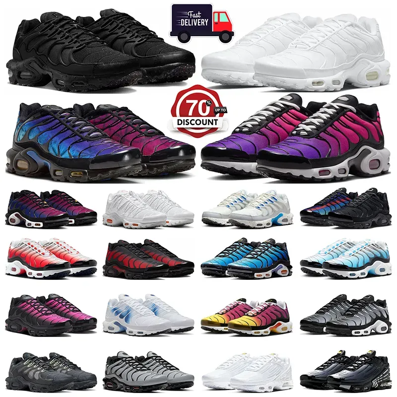 2024 chaussures tn plus 3 tns terascape hommes femmes 25e anniversaire Dusk Unity Onyx Triple White FC Barcelone Neon Green Gold Bullet baskets pour hommes baskets sport